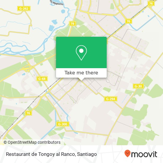 Restaurant de Tongoy al Ranco map