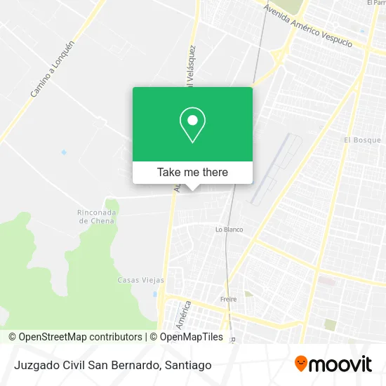 Juzgado Civil San Bernardo map