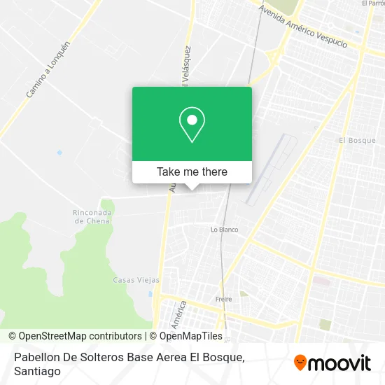 Mapa de Pabellon De Solteros Base Aerea El Bosque