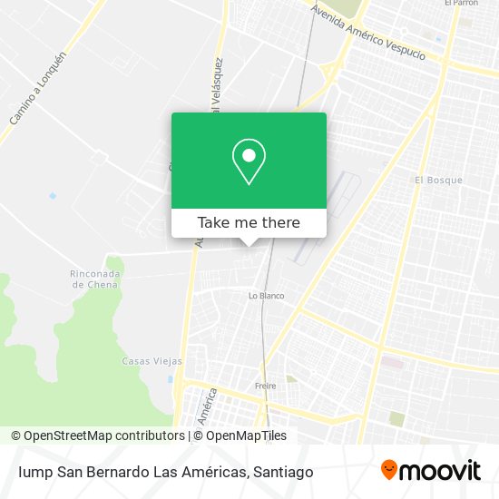 Iump San Bernardo Las Américas map