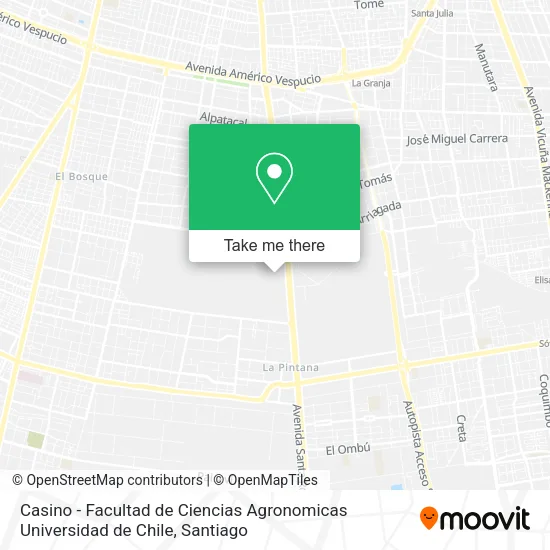 Mapa de Casino - Facultad de Ciencias Agronomicas Universidad de Chile