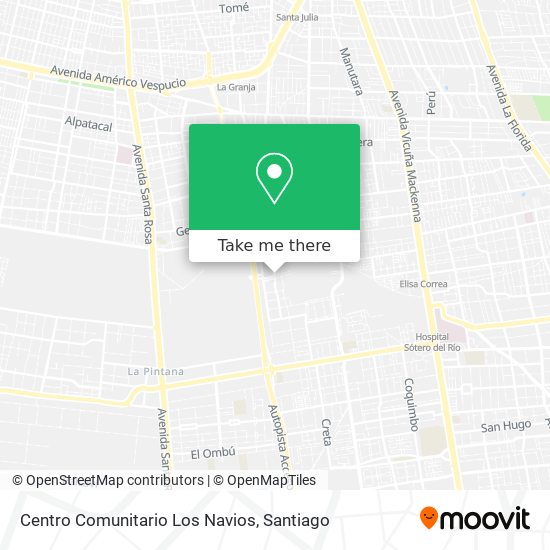 Centro Comunitario Los Navios map