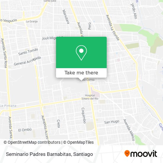 Seminario Padres Barnabitas map