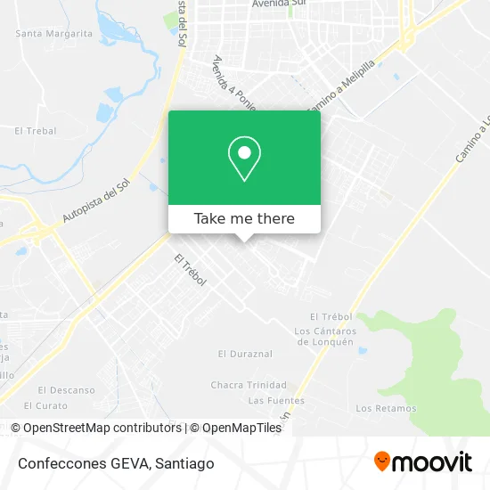 Confeccones GEVA map