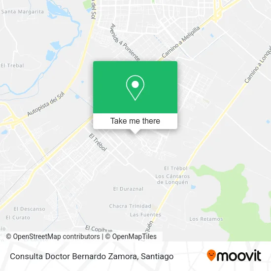 Consulta Doctor Bernardo Zamora map