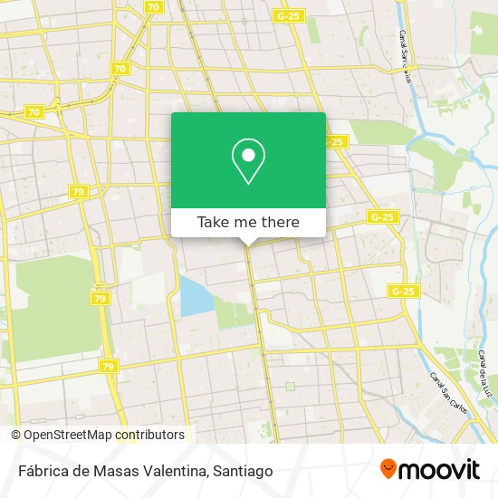 Mapa de Fábrica de Masas Valentina