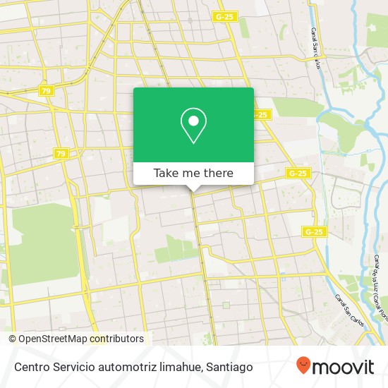 Mapa de Centro Servicio automotriz limahue