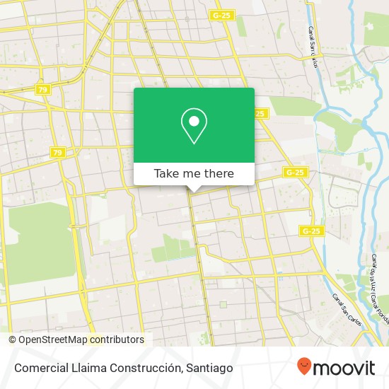 Comercial Llaima Construcción map