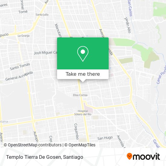 Mapa de Templo Tierra De Gosen