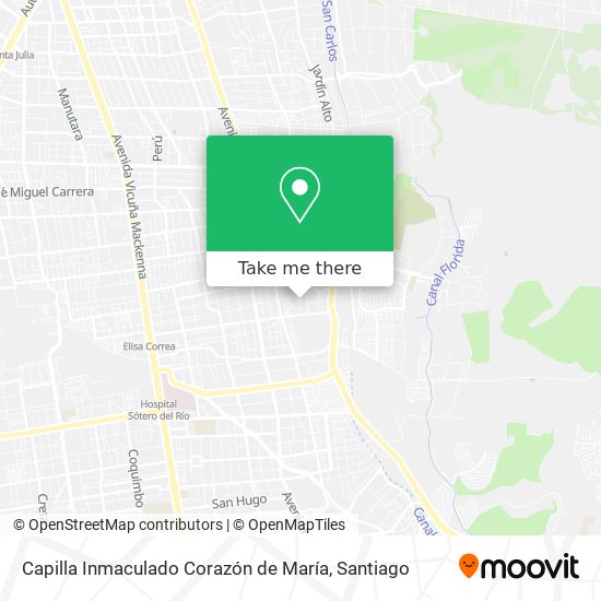 Mapa de Capilla Inmaculado Corazón de María