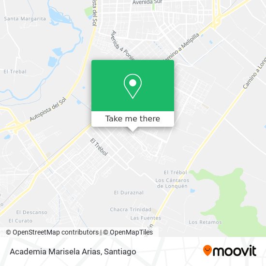 Mapa de Academia Marisela Arias