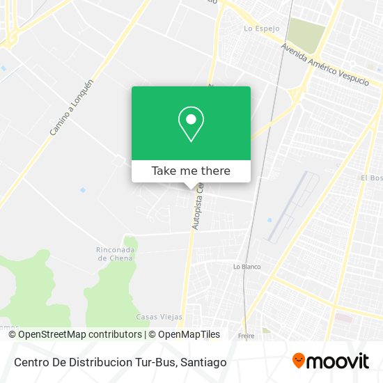 Centro De Distribucion Tur-Bus map