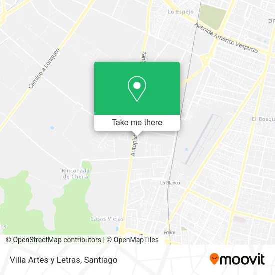 Villa Artes y Letras map