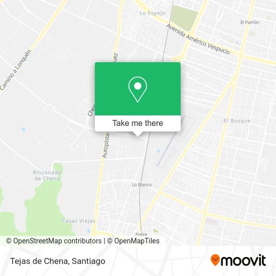Tejas de Chena map