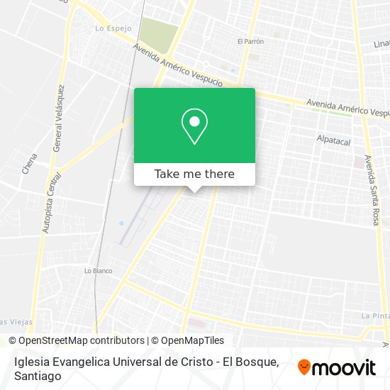 Iglesia Evangelica Universal de Cristo - El Bosque map