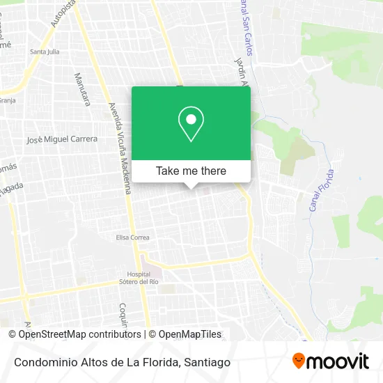 Condominio Altos de La Florida map