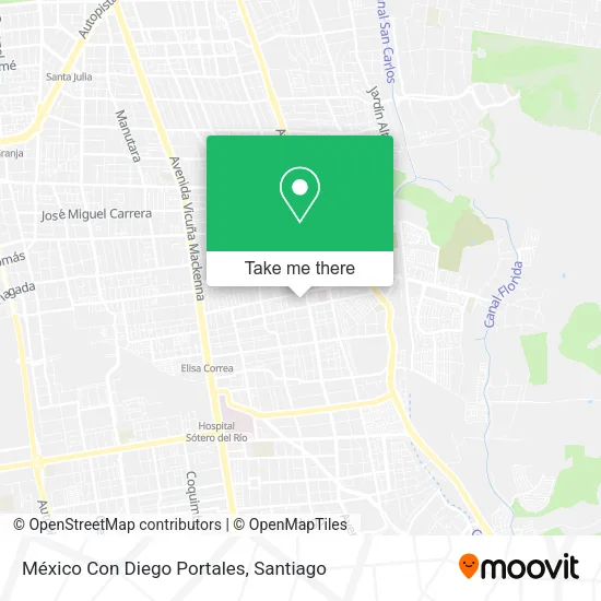 México Con Diego Portales map