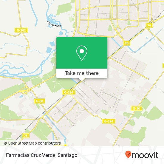 Farmacias Cruz Verde map