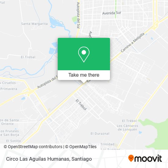 Circo Las Aguilas Humanas map