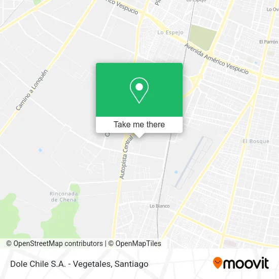 Dole Chile S.A. - Vegetales map