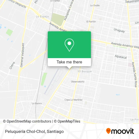 Mapa de Peluquería Chol-Chol