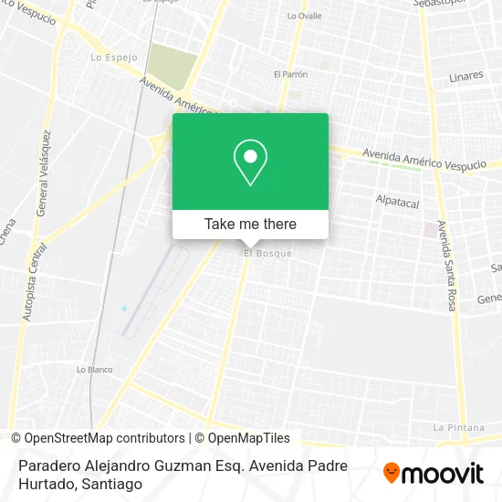 Paradero Alejandro Guzman Esq. Avenida Padre Hurtado map