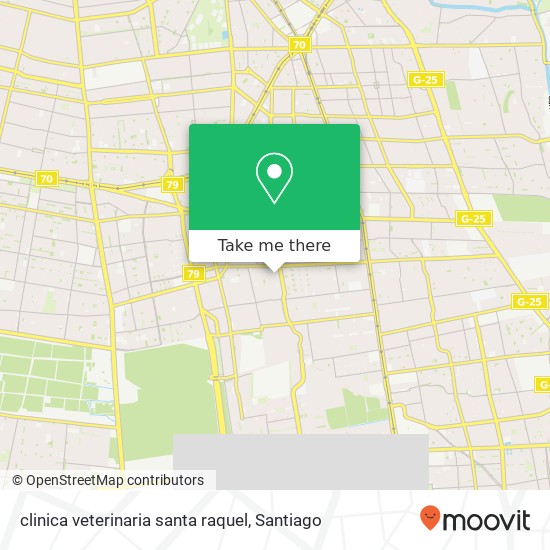 clinica veterinaria santa raquel map