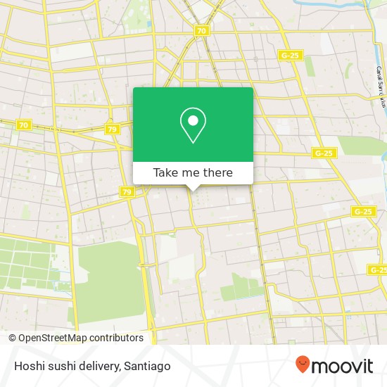 Hoshi sushi delivery map