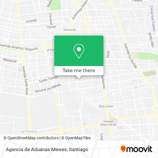Agencia de Aduanas Mewes map