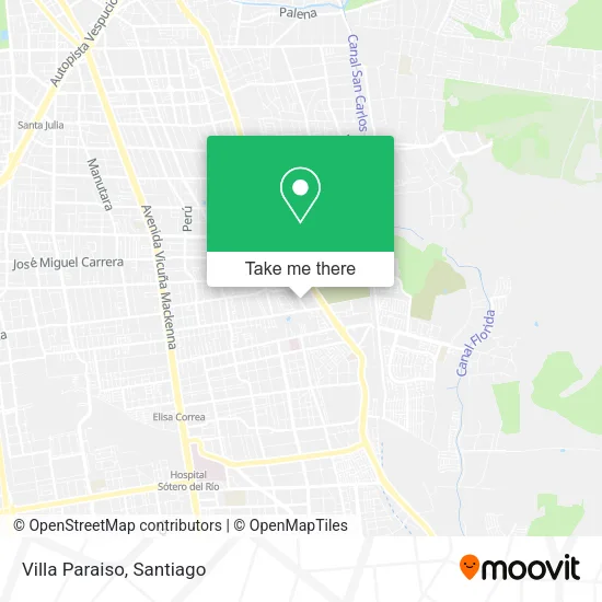 Villa Paraiso map