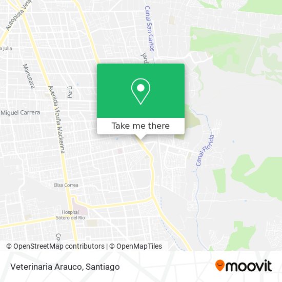 Veterinaria Arauco map
