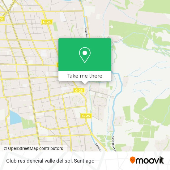 Mapa de Club residencial valle del sol