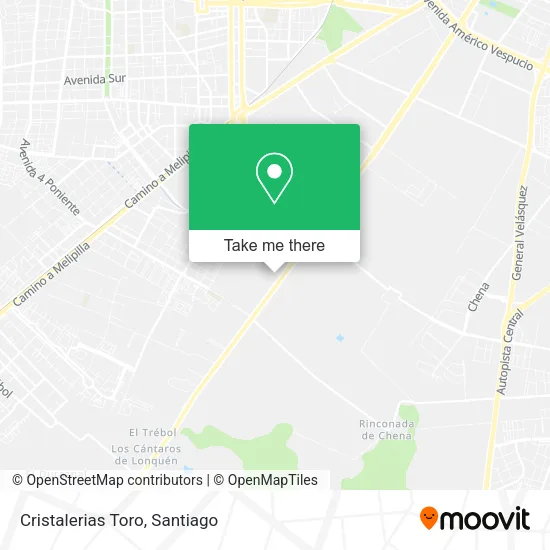 Cristalerias Toro map