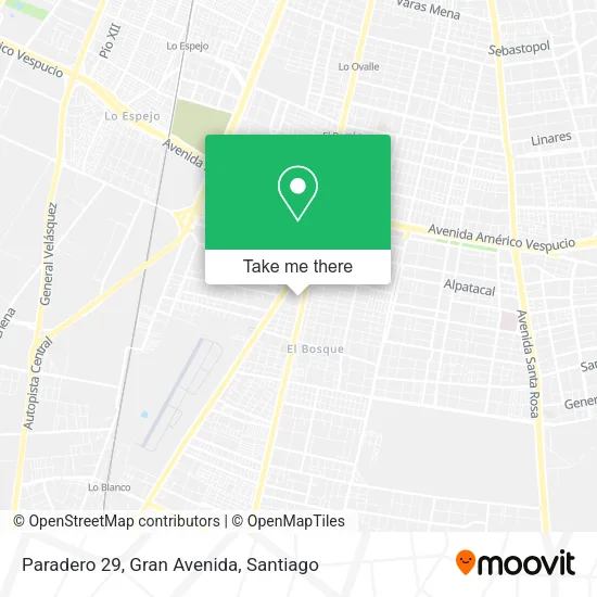 Paradero 29, Gran Avenida map
