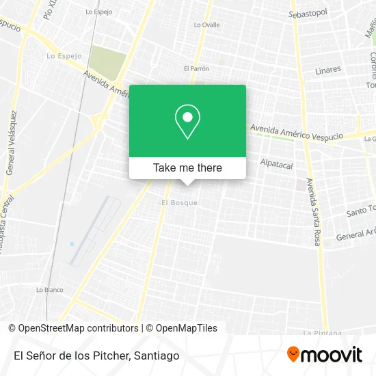 El Señor de los Pitcher map