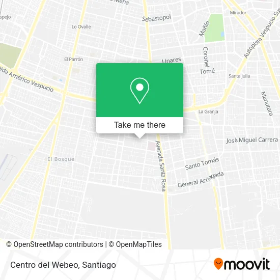 Centro del Webeo map