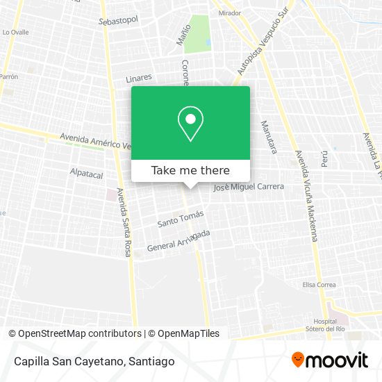 Mapa de Capilla San Cayetano