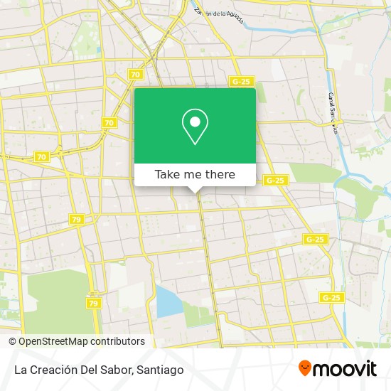 La Creación Del Sabor map