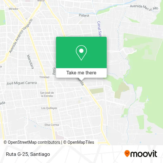 Ruta G-25 map