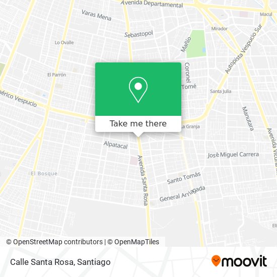 Calle Santa Rosa map