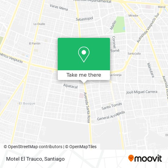 Motel El Trauco map