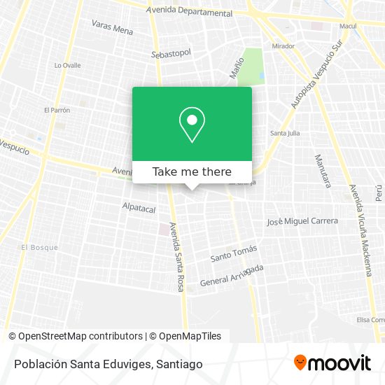 Población Santa Eduviges map