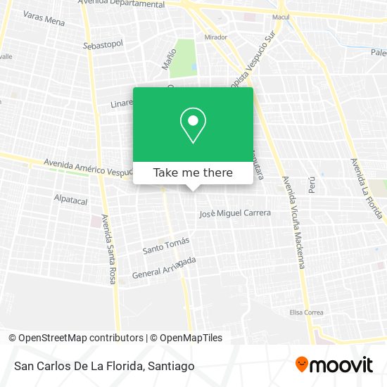 San Carlos De La Florida map