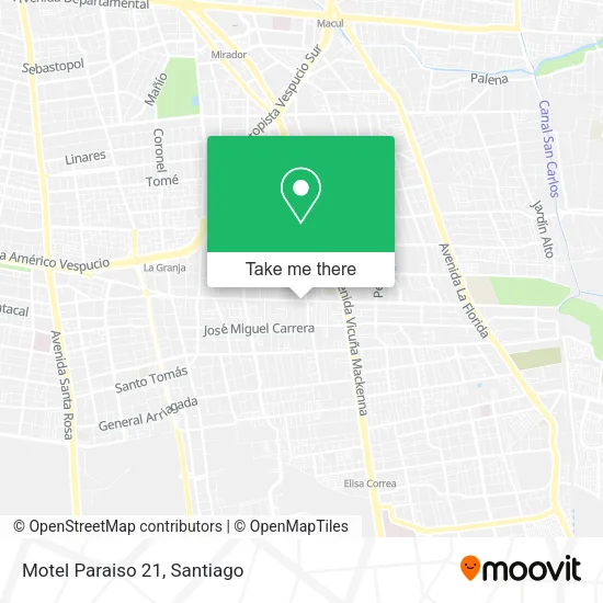 Motel Paraiso 21 map