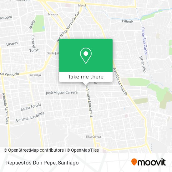 Mapa de Repuestos Don Pepe
