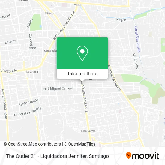 The Outlet 21 - Liquidadora Jennifer map