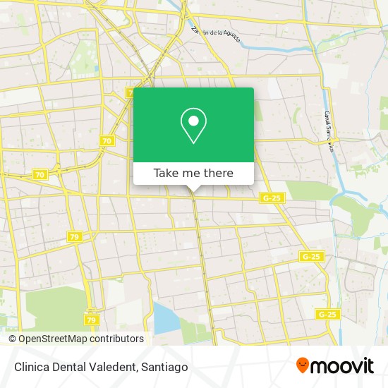 Clinica Dental Valedent map
