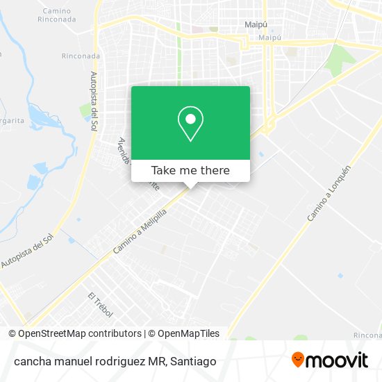 cancha manuel rodriguez MR map