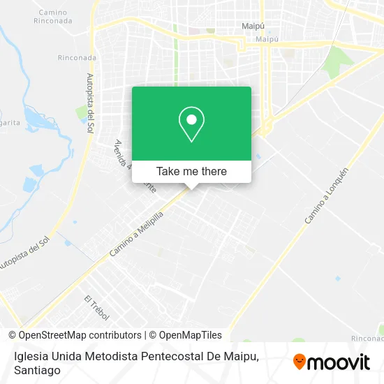 Iglesia Unida Metodista Pentecostal De Maipu map