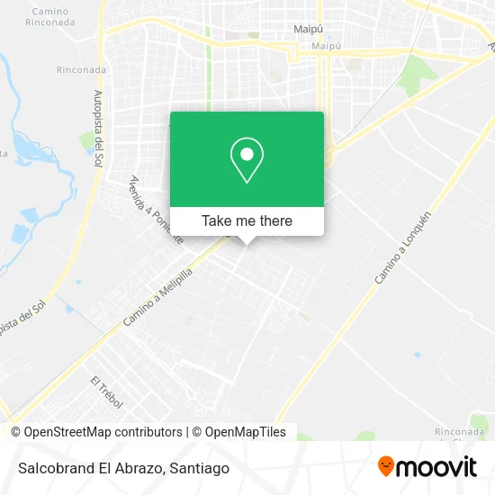 Salcobrand El Abrazo map